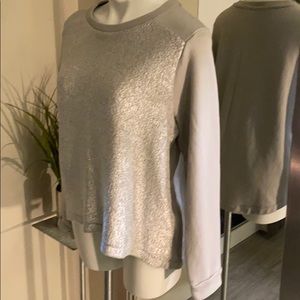 Banana Republic Top (L) Gray Sweatshirt